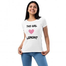 Girls Loves Lemont Women’s fitted t-shirt PFL1510